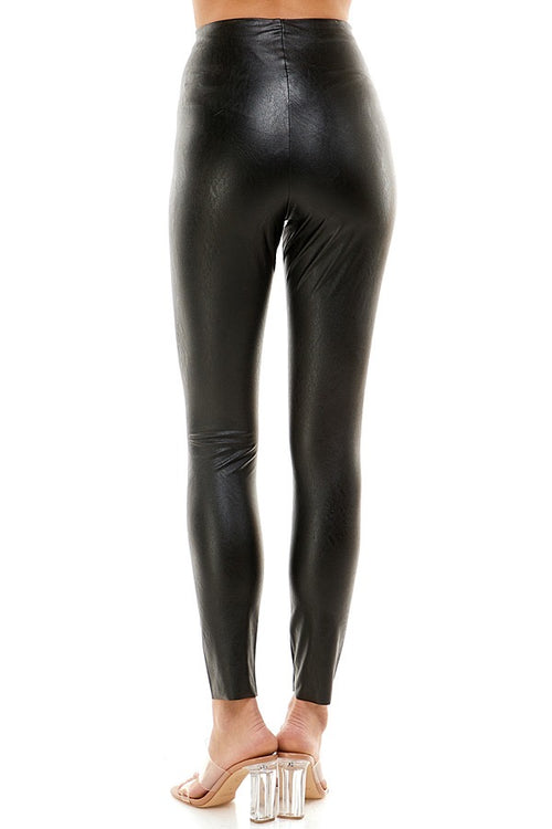 Vegan Leather Leggins